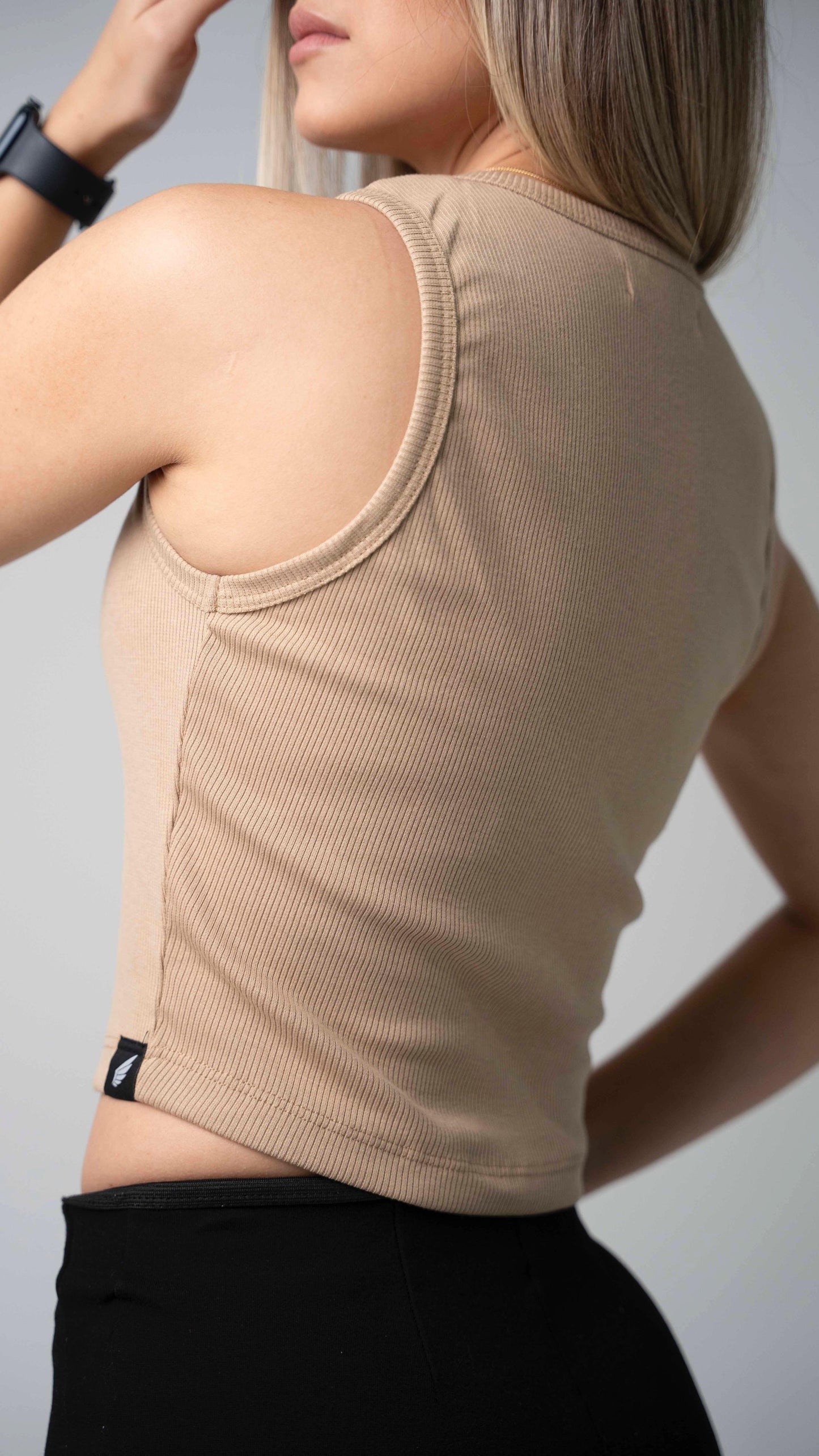 Croptop Camel dama