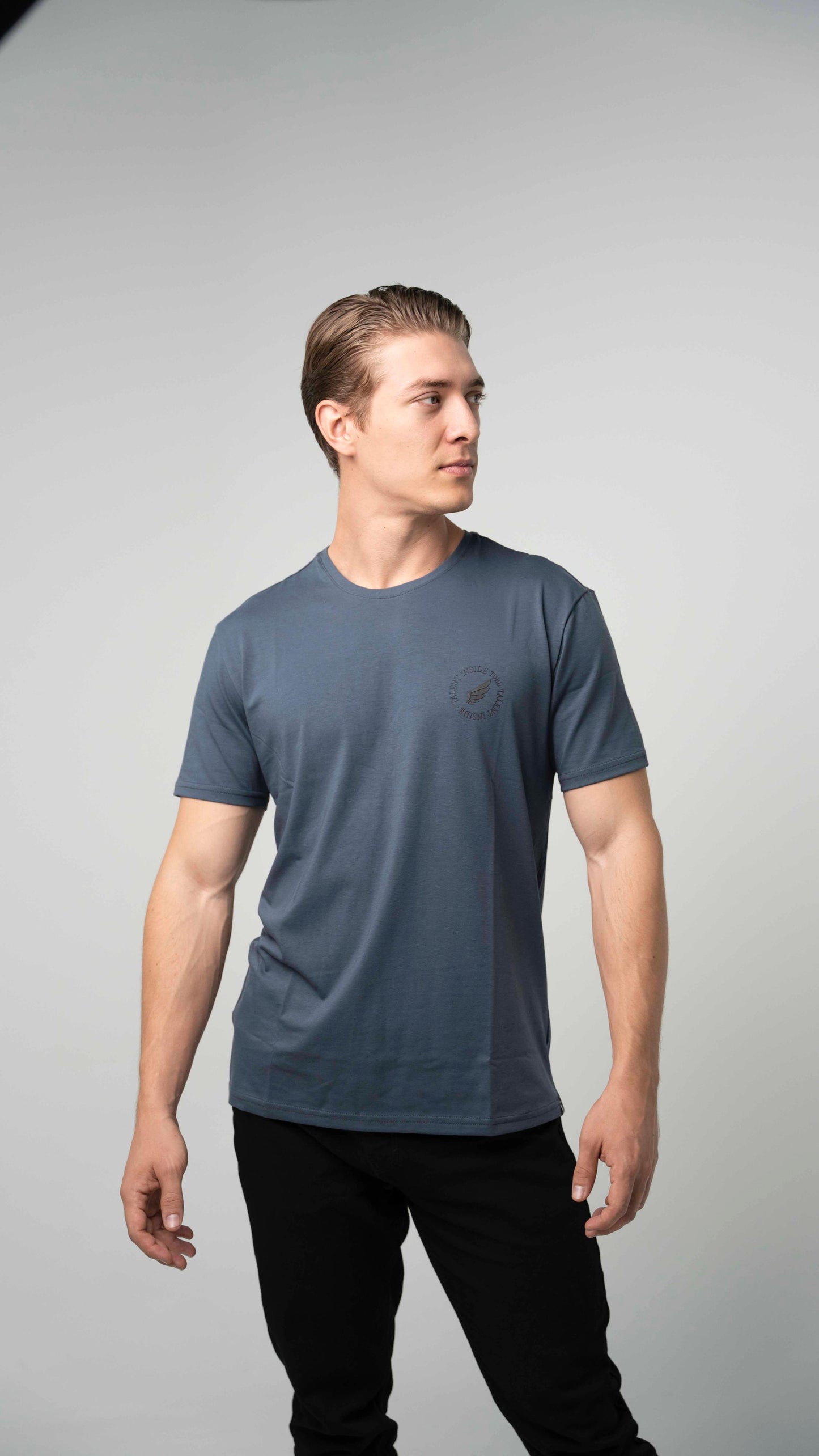 Camiseta Azul Petroleo caballero